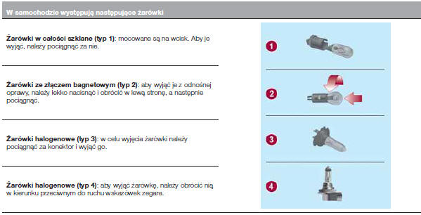 Typy żarówek
